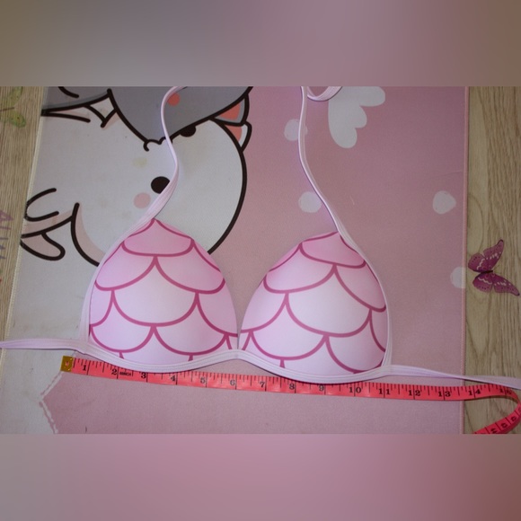Mermaid Bikini & Tail Set | Pink & yellow | Small - Picture 15 of 15